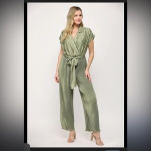 Elegant Olive Green Jumpsuit
